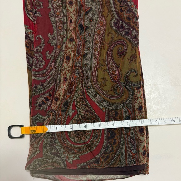 Kay Unger NY beautiful 3 piece set Pants, camo, wrap over shirt size 10 - Picture 9 of 11